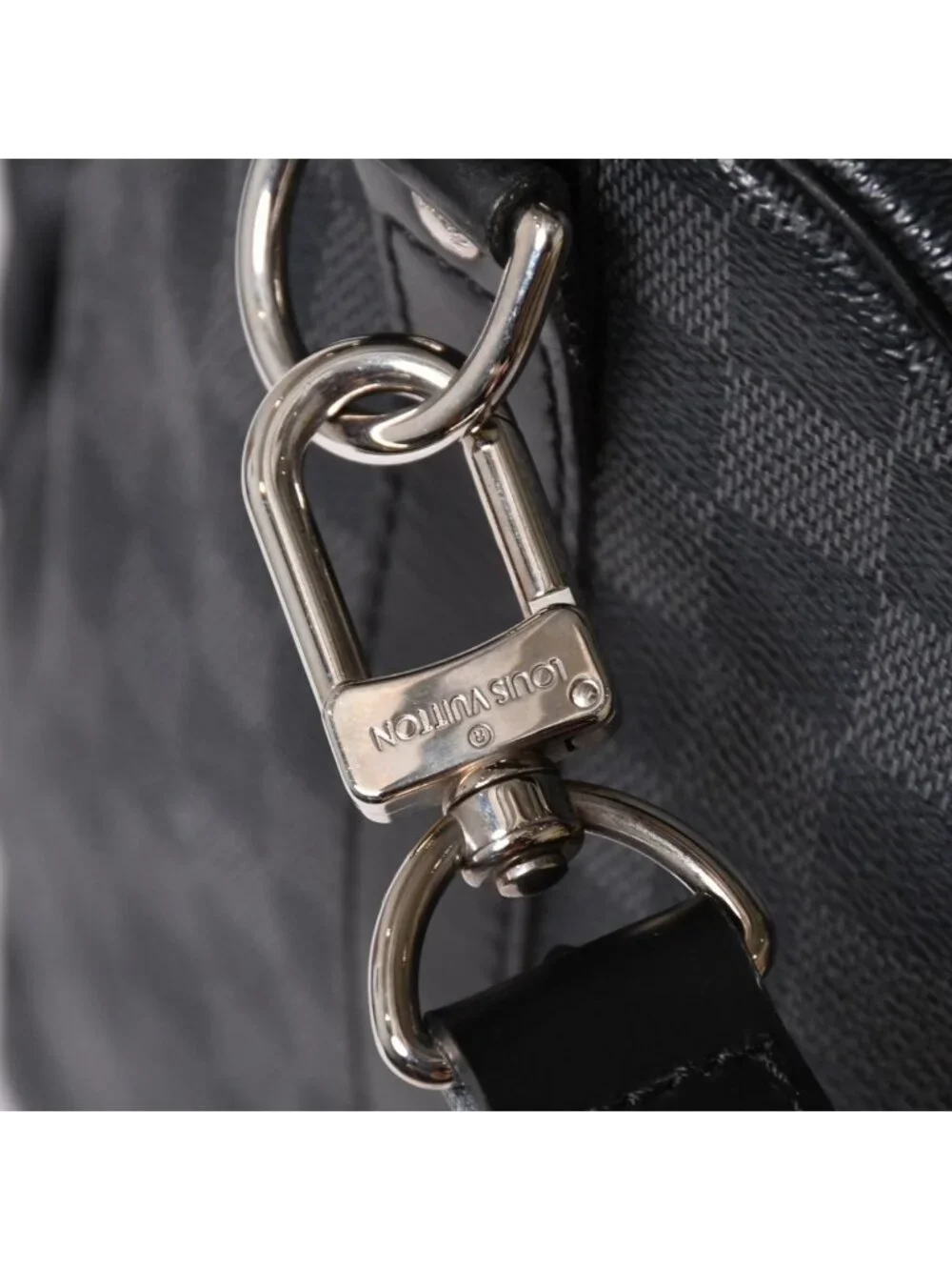 Louis Vuitton Keepall Bandouliere 55 Boston Bag Damier Graphite Black
